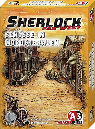 Preisvergleich Produktbild ABACUSSPIELE 48205 - Sherlock Far West - Schüsse im Morgengrauen, Krimi Kartenspiel