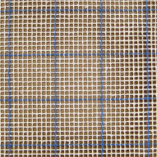 MCG Textiles 67554 Latch Hook Supplies Blue Lined 3 3/4 Mesh Graph N Latch Canvas 54x60