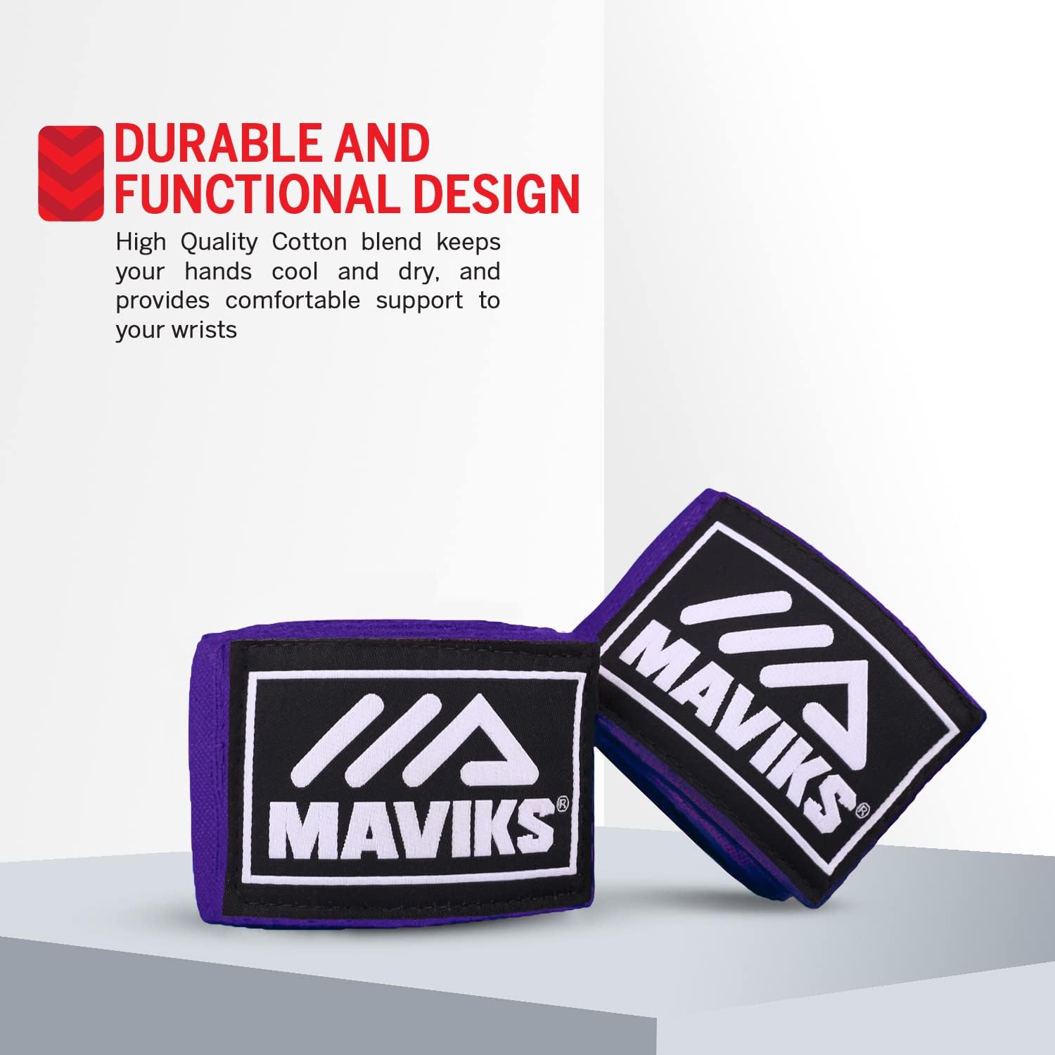 MAVIKS Boxing Hand Wraps 180 inch Bandages for Martial Arts Kickboxing Muay Thai MMA Training Sparring Inner Gloves for Men Women Mitts Protector with Thumb Loop (Purple) : Sports & Outdoors