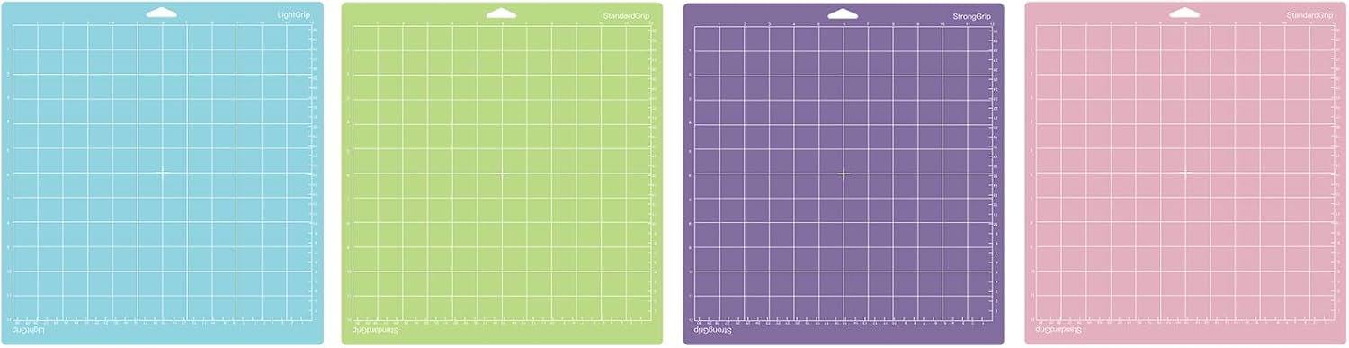 Cutting Mats for Cricut Maker/Maker 3/Explore 3/Air/Air 2, Variety Adhesive Replacement Cut Mats compatible with Cricut Machines (12 * 12 12pack, Variety)
