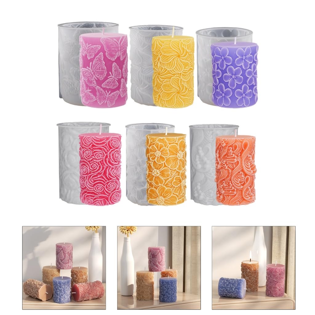 Stampi per Candele in Silicone Cilindri in Silicone per Candele Forma