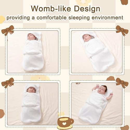 Miniatura 6 de Manta de forro polar para niños y niñas de 3 a 6 meses, cálida y ajustable, para recién nacidos, saco de dormir