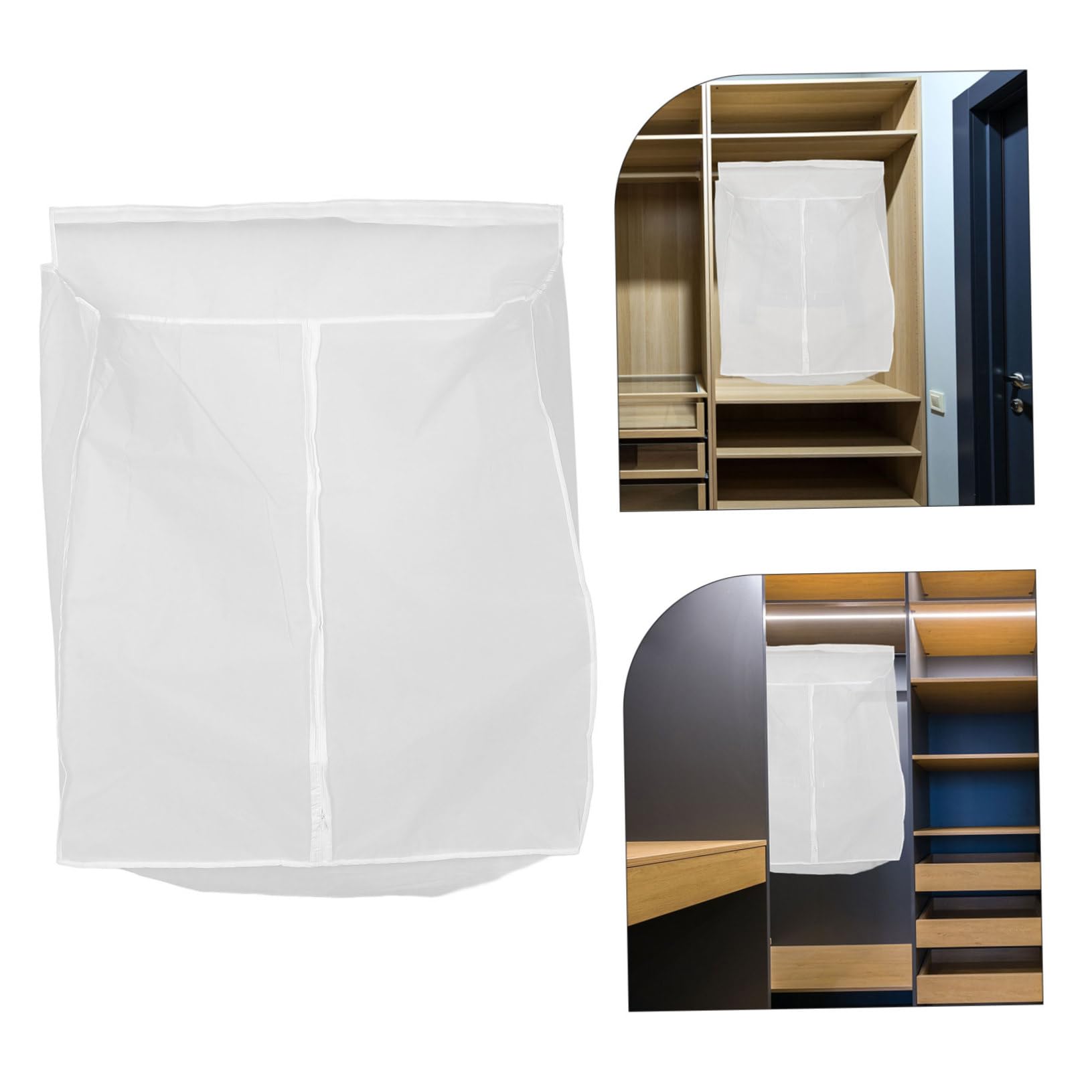 Funda para Ropa de Peva, Cubierta Protectora Gruesa contra Polvo para Trajes y Prendas, Tamaño 50x80x90 Cm, Adecuado para Guardarropa en Casa