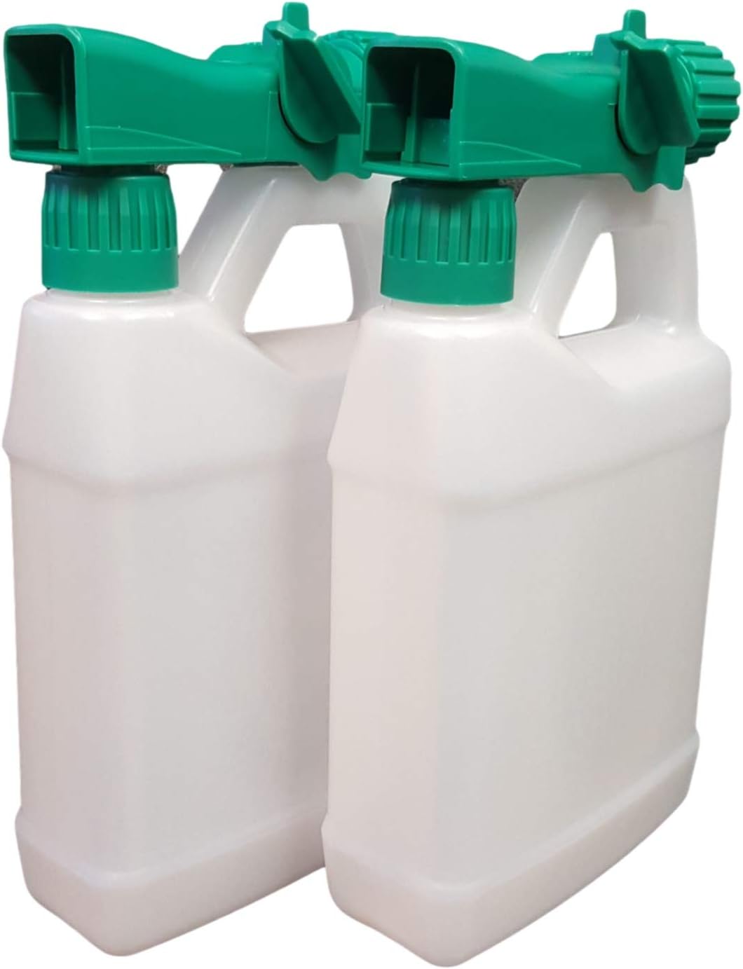 Multi-Use Lawn Hose-End Sprayer 32oz (Pack of 2) Empty Refillable Bottle (Natural