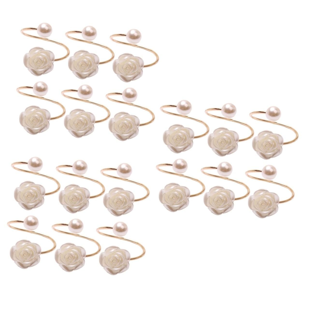 OUNONA 3 Series Anillo De Servilleta De Decoración De La Boda Decoración De La Mesa De La Boda Decoração Christmas Decoration Delicado Servilletero De Metal 6 Piezas*3