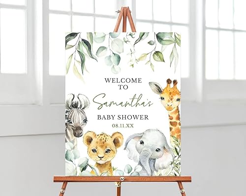 Miniatura 23 de Letrero de bienvenida personalizado para baby shower, tablero de bienvenida personalizado con oso de peluche para baby shower, decoración neutra