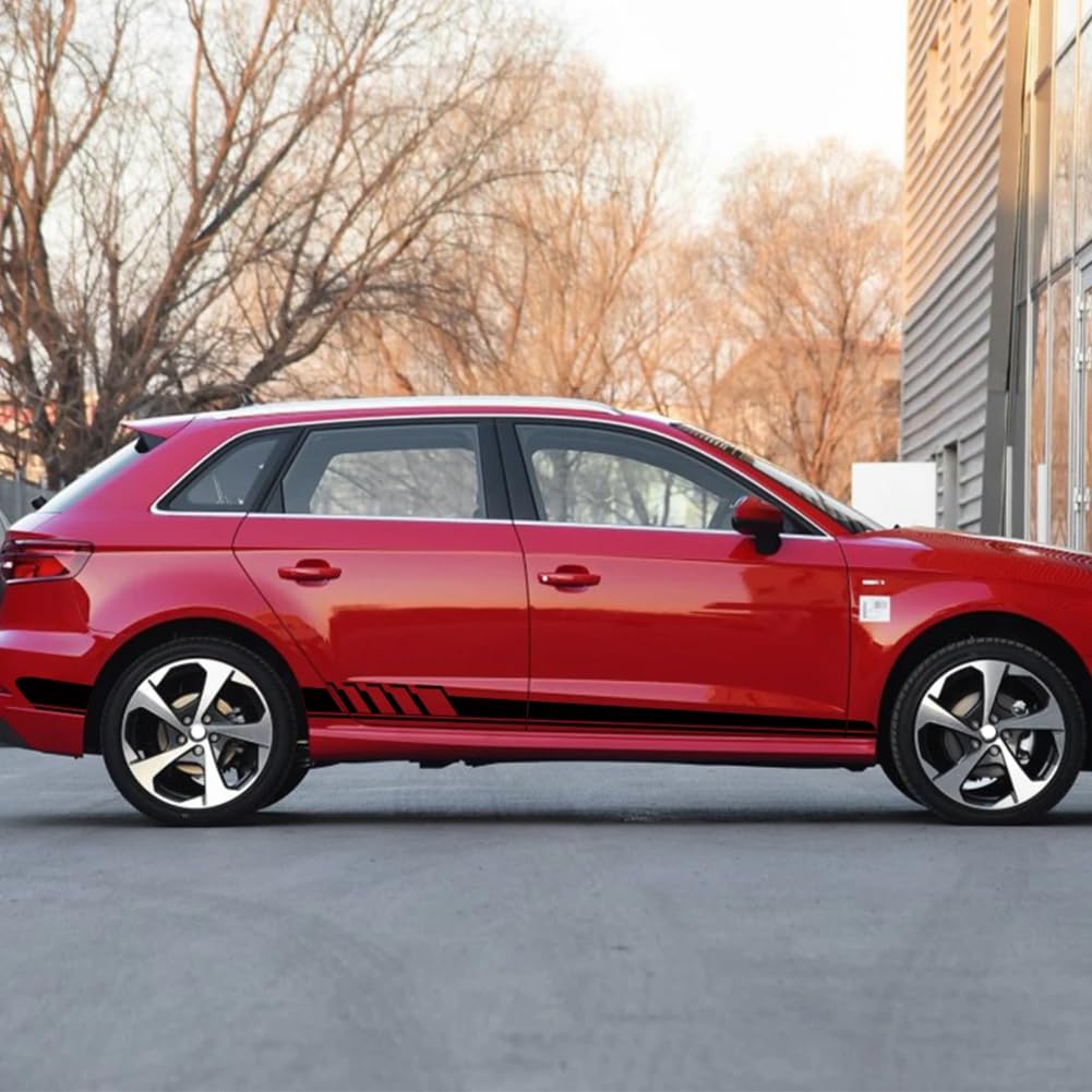 Generico 2X Strisce Adesive Fiancate Laterali Ricambio Compatibile Con Audi Q2 Adesivi Vari Colori Disponibili Stickers Accessori Auto Pellicole - Foto 4