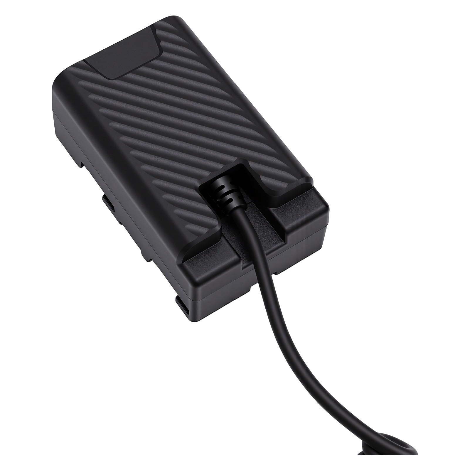 Cuifati Cavo di Alimentazione per Batteria Fittizia a Spirale di Tipo C, con Chip Decodificato per Videocamere Serie BP U30 U90, Si Estende Fino a 47 Pollici, Protezione da Sovraccarico