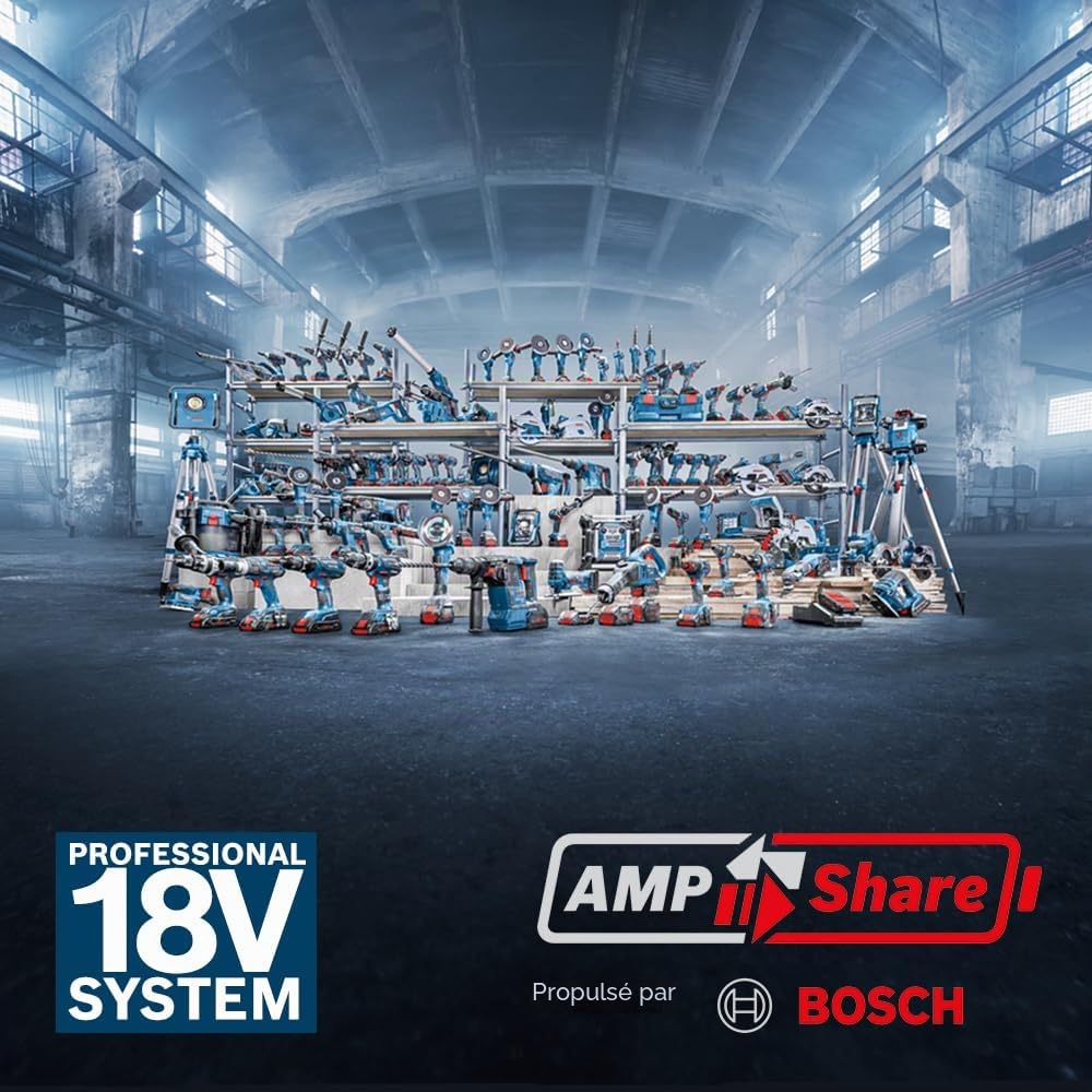 Bosch Professional 18V System cloueur bois sans-fil GNH 18V-64-2 M (tir coup par coup/par contact, pour clous de : 32–64 mm, 16 ga (1,6 mm) et inclinaison chargeur 20°, L-BOXX)