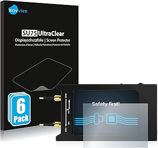 Bedifol 6X Savvies Ultra-Clear Screen Protector for NanoVNA H4, accurately Fitting - Simple Assembly - Residue-Free Removal
