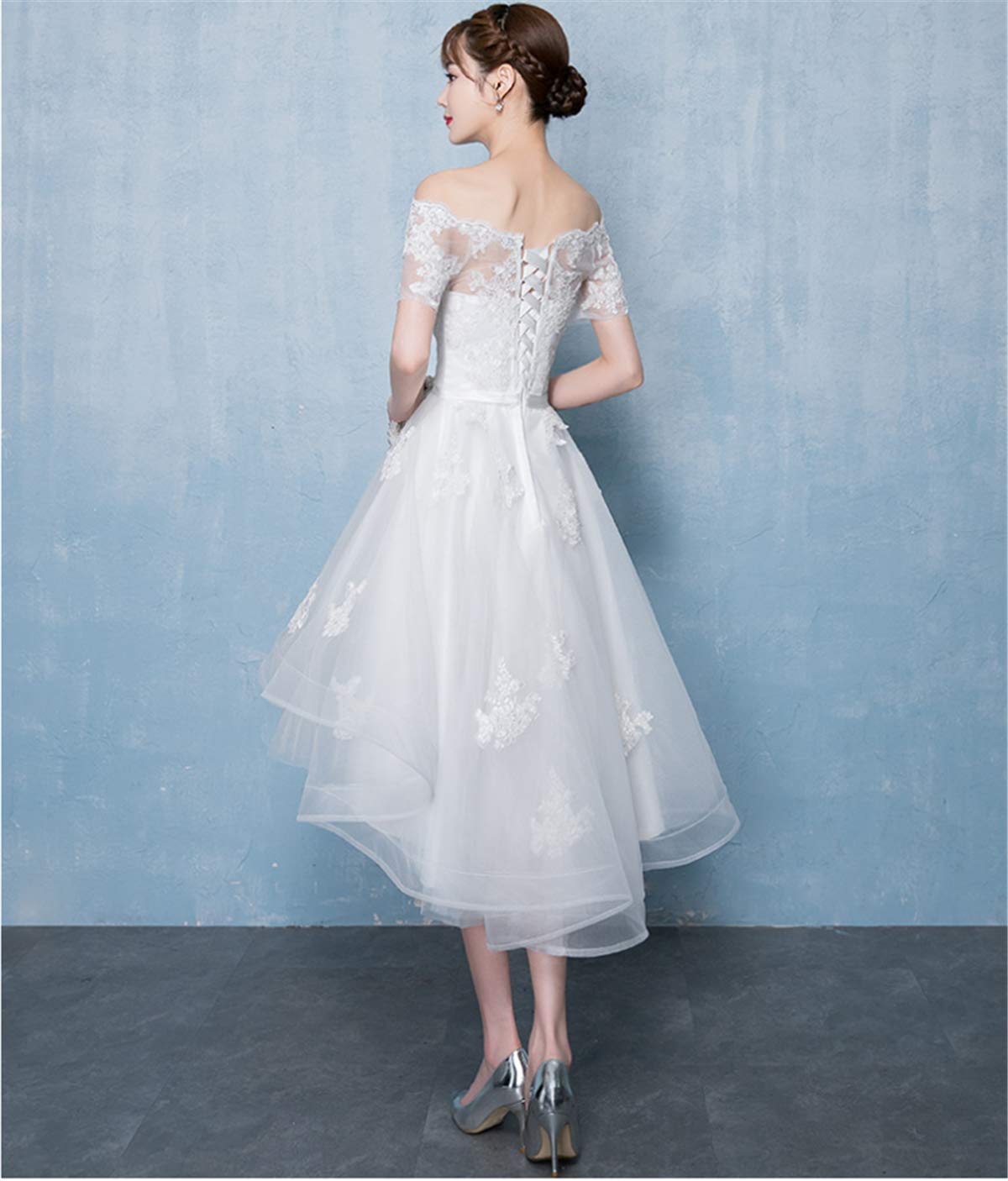 Komaruko s Hanawa-kun Wedding Dress Rady Swan-Piece Dress with Embroidered 914 - Picture 2 of 9