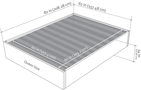 Vant Upholstered Platform Bed, Queen, Boucle Beige