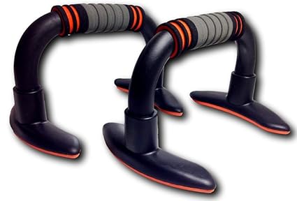 Inditradition Push Up Bar Stand For Home Gym Exercise, Unisex, Soft Cushion Grip, Foldable, 7-Inch (Black)