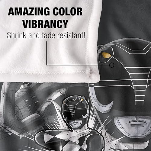 Vista 22 de Power Rangers Red Ranger - Manta sedosa al tacto súper suave, 36 x 58 pulgadas Ranger rojo