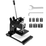 Leather Cutting Machine 1 Ton,12x9cm Die Cutter Stamping Machine Embossing Plate Manual Die Cutter Hand Press Mold Cutter Leather Die Cut Leathercraft Cutting Machine DIY Tool for Various of Materials