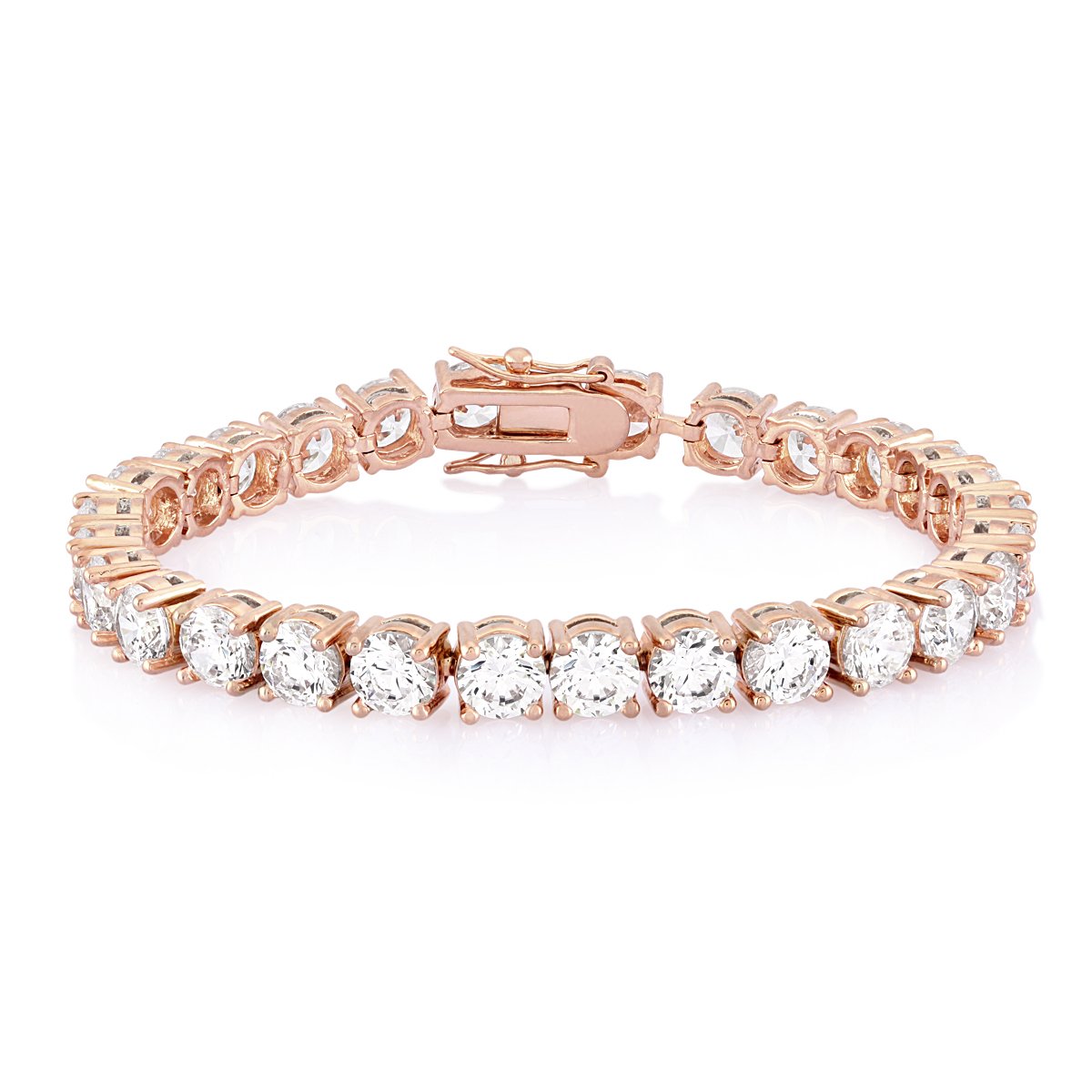 Ananth Jewels Somma Made with Swarovski Zirconia 6 mm Solitaire Tennis Bracelet for Women Silver Plated (B07GF1BZTZ) Amazon Price History, Amazon Price Tracker