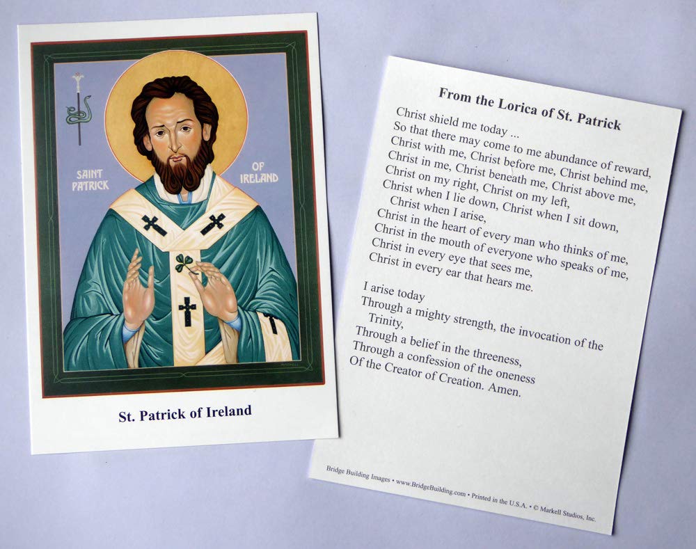 Amazon.com : St. Patick Prayer Card/Lorica of St. Patrick - Set of 100 :  Office Products