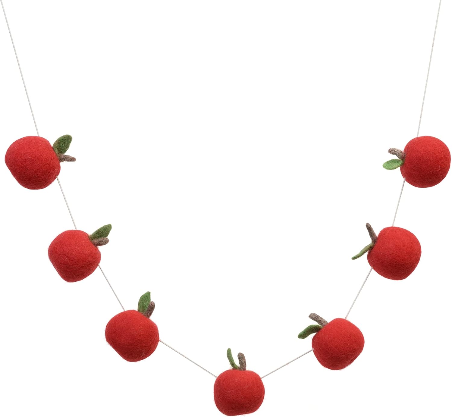 Glaciart One Back to School Apple Garland |18” Welcome Back to School First Day Classroom, Party Decoration & Supply | Apple for Classroom Teacher Gift