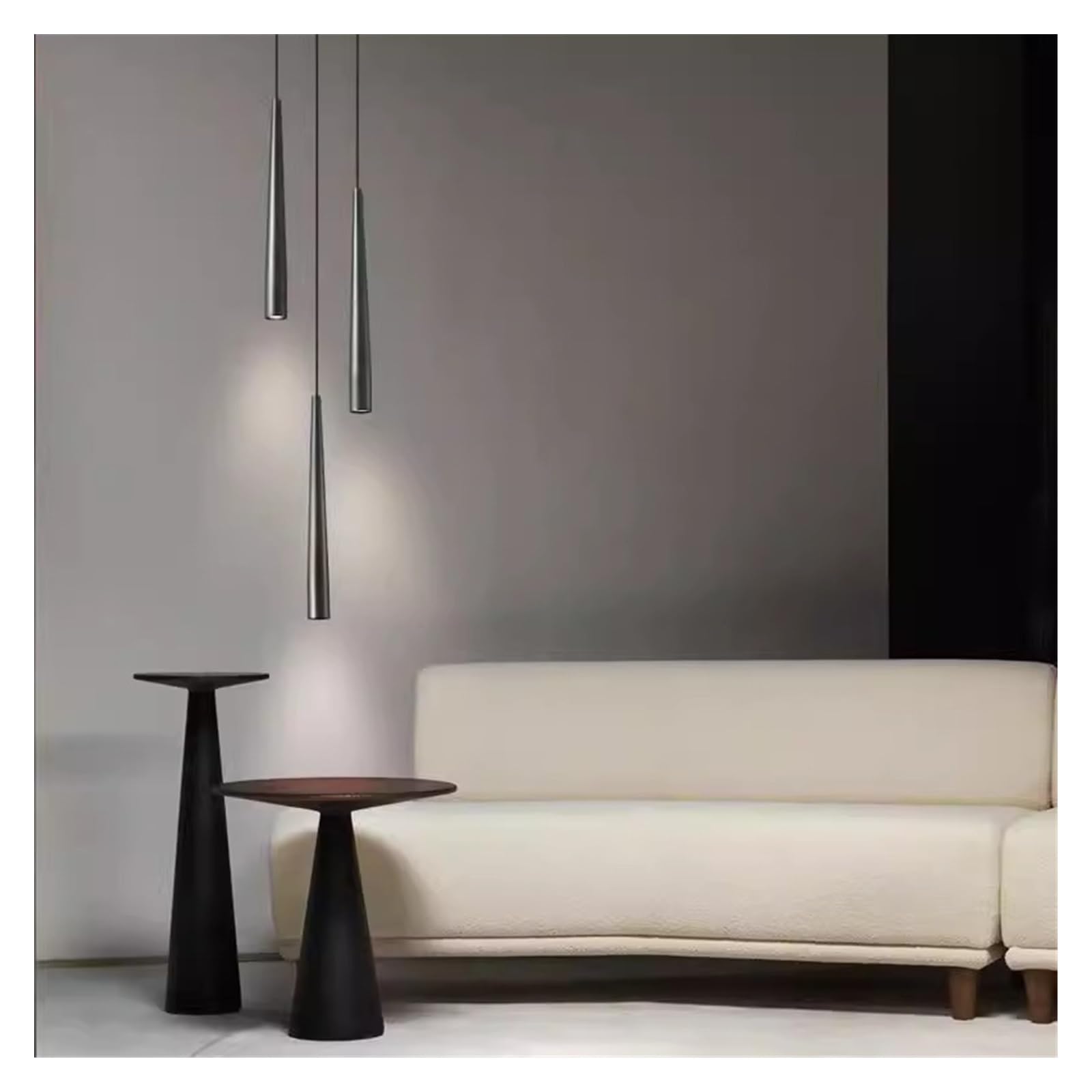 Generico Lampadario, Lampadario in rame for sala da pranzo, semplice, moderno, studio, bar, luce lunga, scandinava, lusso, creativo, camera letto, comodino(1 head Black)