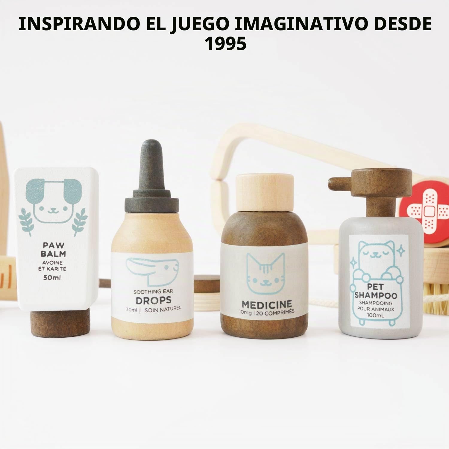 Le Toy Van - Juego de Animales Veterinarios | Juego de rol de Madera - Adecuado para Mayores de 3 años
