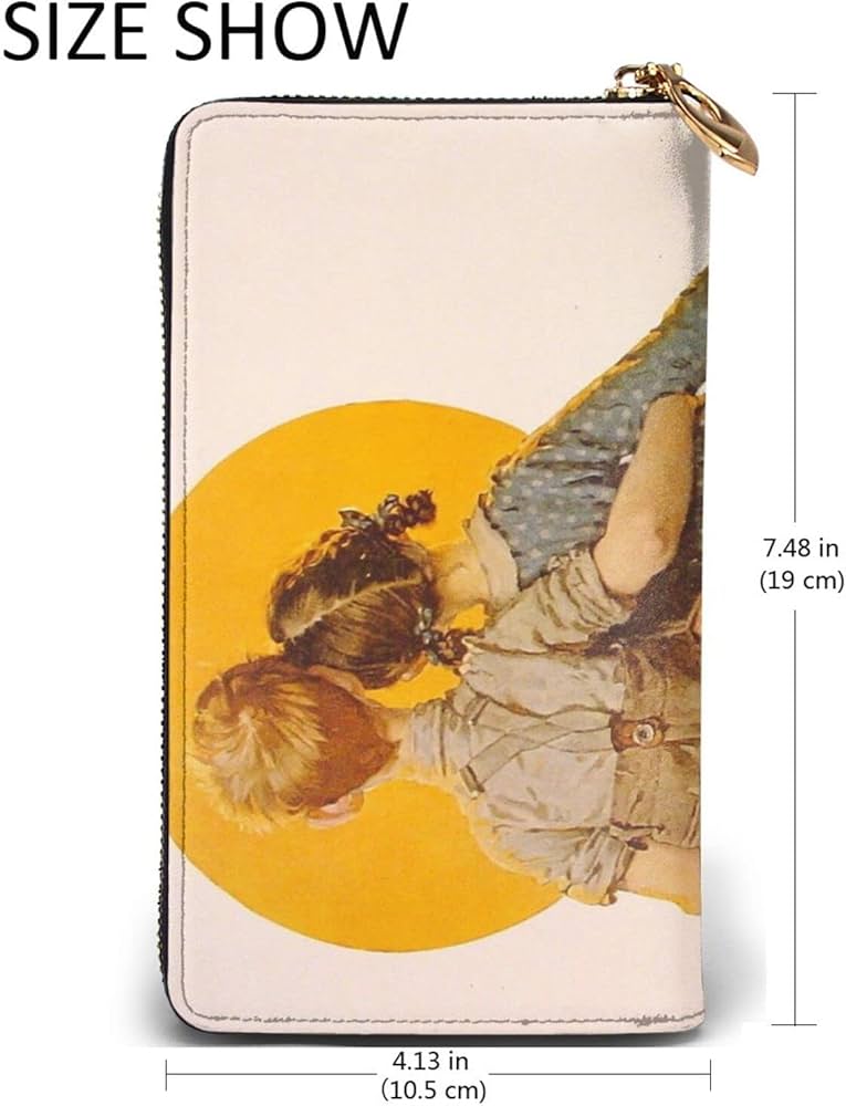 Amazon.co.jp: ノーマンロックウェル 大容量の長財布、カジュアルな大