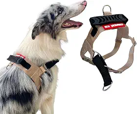 Coleira Peitoral Anti-puxão para Cães Fortes Tamanho M - Canadá K9 (bege)