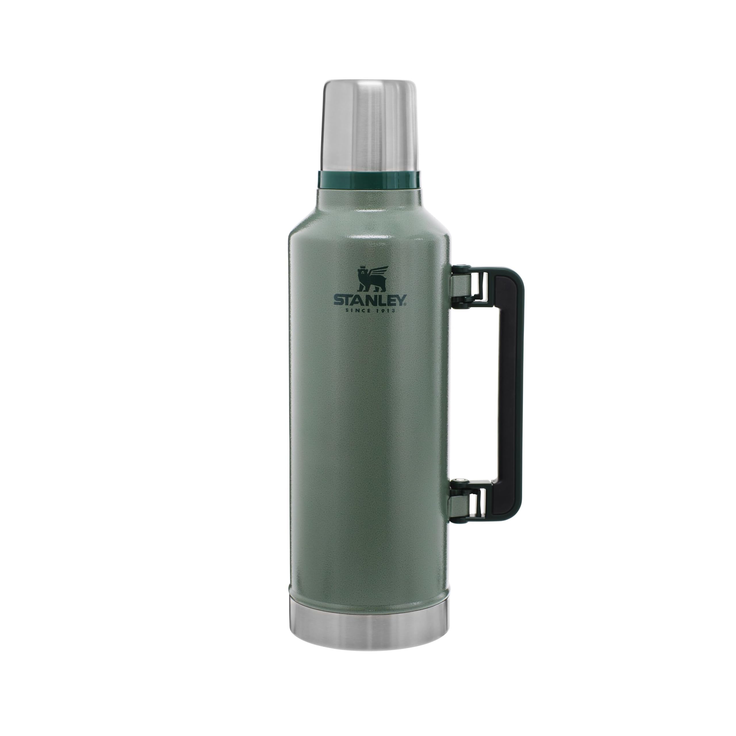 Classic Legendary Thermal Flask 2.3L - Keeps Hot Or Cold for 48 Hours - BPA-Free Insulated Bottle - Stainless Steel Coffee Flask - Leakproof - Dishwasher Safe - Green