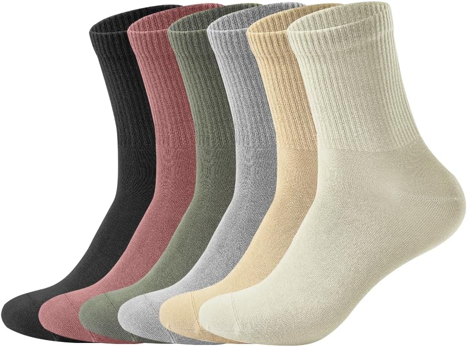 Women Rayon made from Bamboo Crew Dress Socks Soft Comfort Cool, Above Ankle Wear, size 6-11,8/6 Pairs