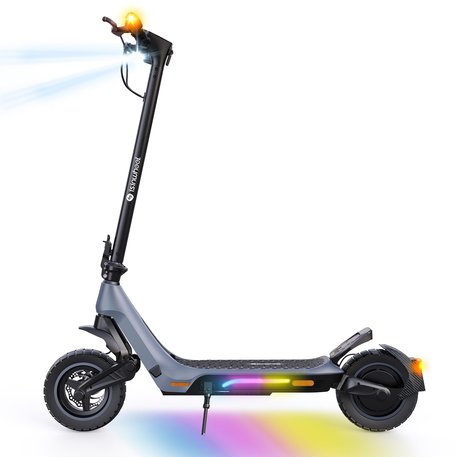 isinwheel Electric Scooter Adults 22-37 Miles Long Range 21-28 MPH Max Speed 1000 800 500W Motor Escooter for