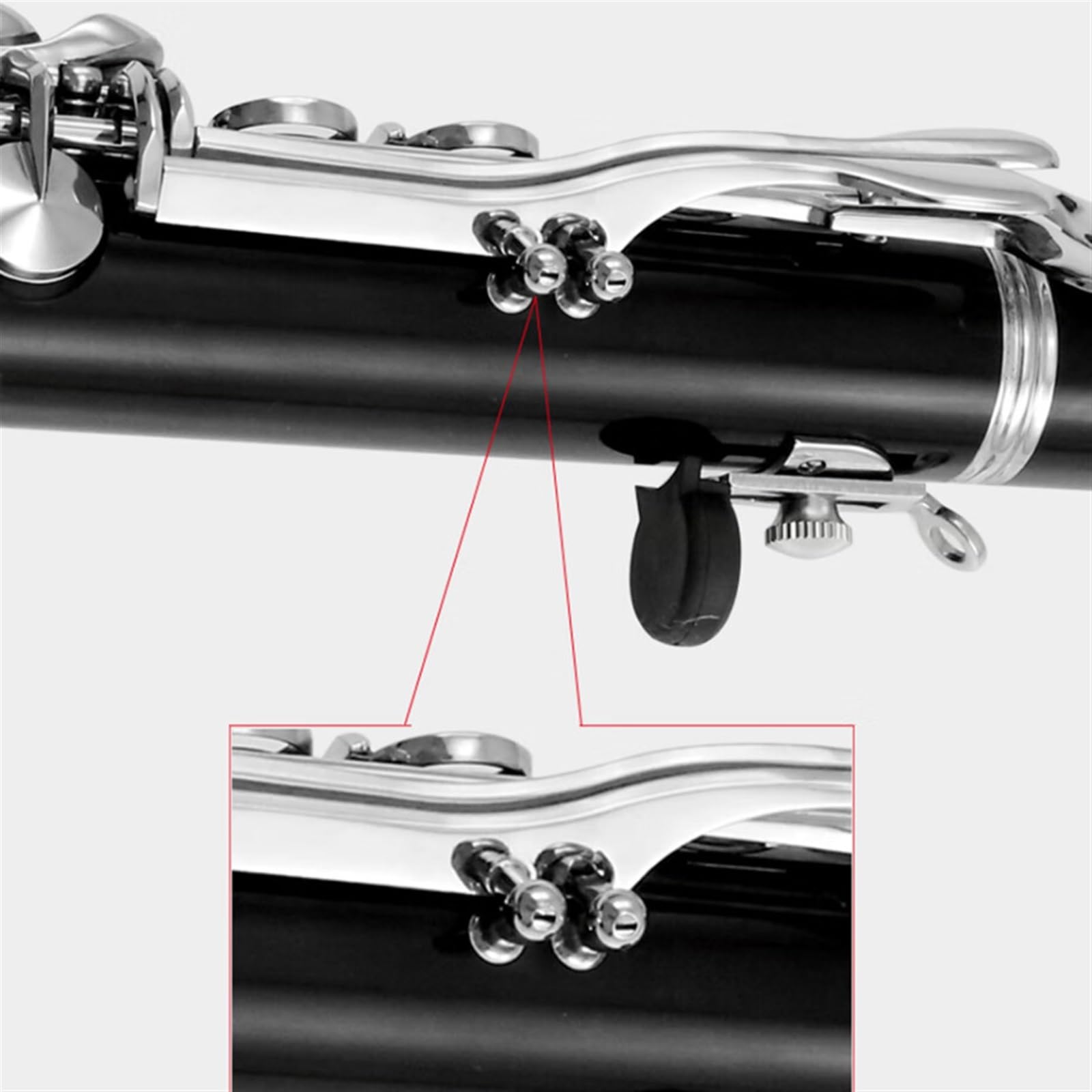 Clarinet Per Principianti Clarinetto In Legno Sintetico Strumento A Fiato In Si Bemolle 17 Tasti Rame Bianco Gradazione Tasti Esecuzione Orchestrale