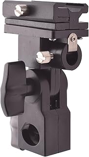 حامل إضاءة فلاش شامل شديد التحمل ومتين للمصورين - أسود