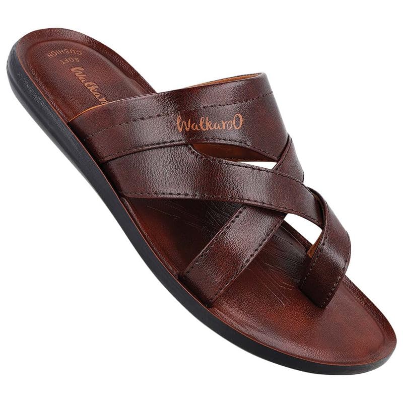 WALKAROO WG5540 Mens Casual and Regular Wear Covering Sandals - Brown (B0CSG6X4VR) Amazon Price History, Amazon Price Tracker