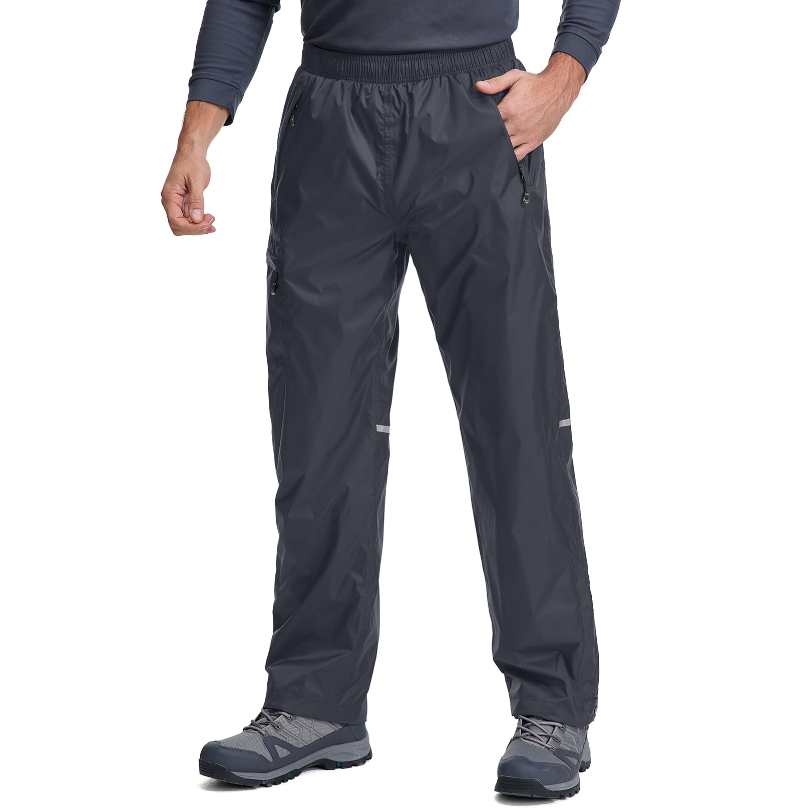 Herren Regenhose Wasserdicht - Atmungsaktive Überhose Für Outdoor, Wandern, Angeln