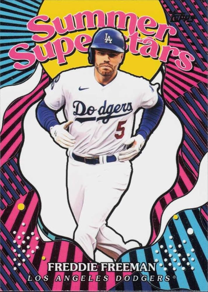 FREDDIE FREEMAN LA DODGERS バット Freddie Freeman 2025 Topps Series 1 Team Logo Parallel Color