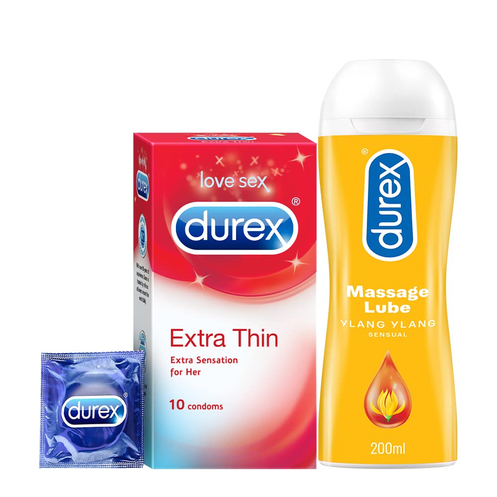 Pleasure Packs (Durex Sensual 200ml, Extra Thin 10s)