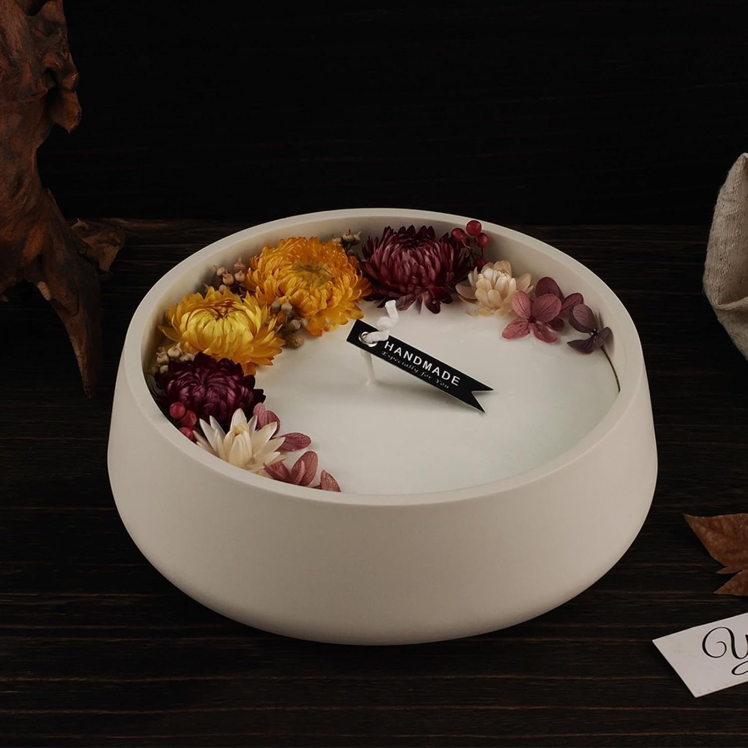 Large Bowl Silicone Mold for Resin Concrete,7.2in Round Container Resin Mold, Candle Jewelry Holder Mould Art Crafts Home Decor