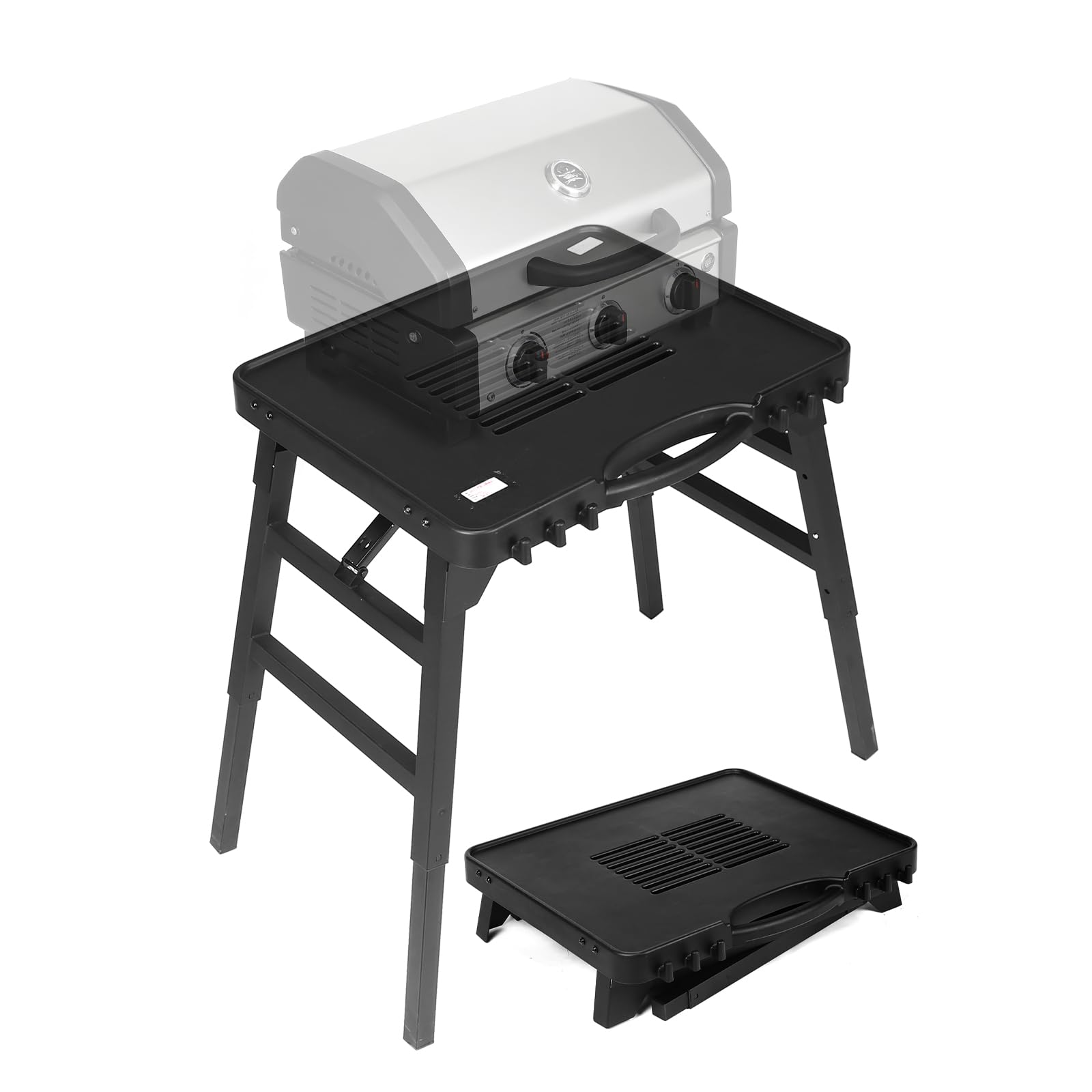 GFTIME Faltbarer Outdoor-Grillständer für Enders Urban, Weber Q100/Q200/Q300, Ninja Woodfire, Burnhard Wayne