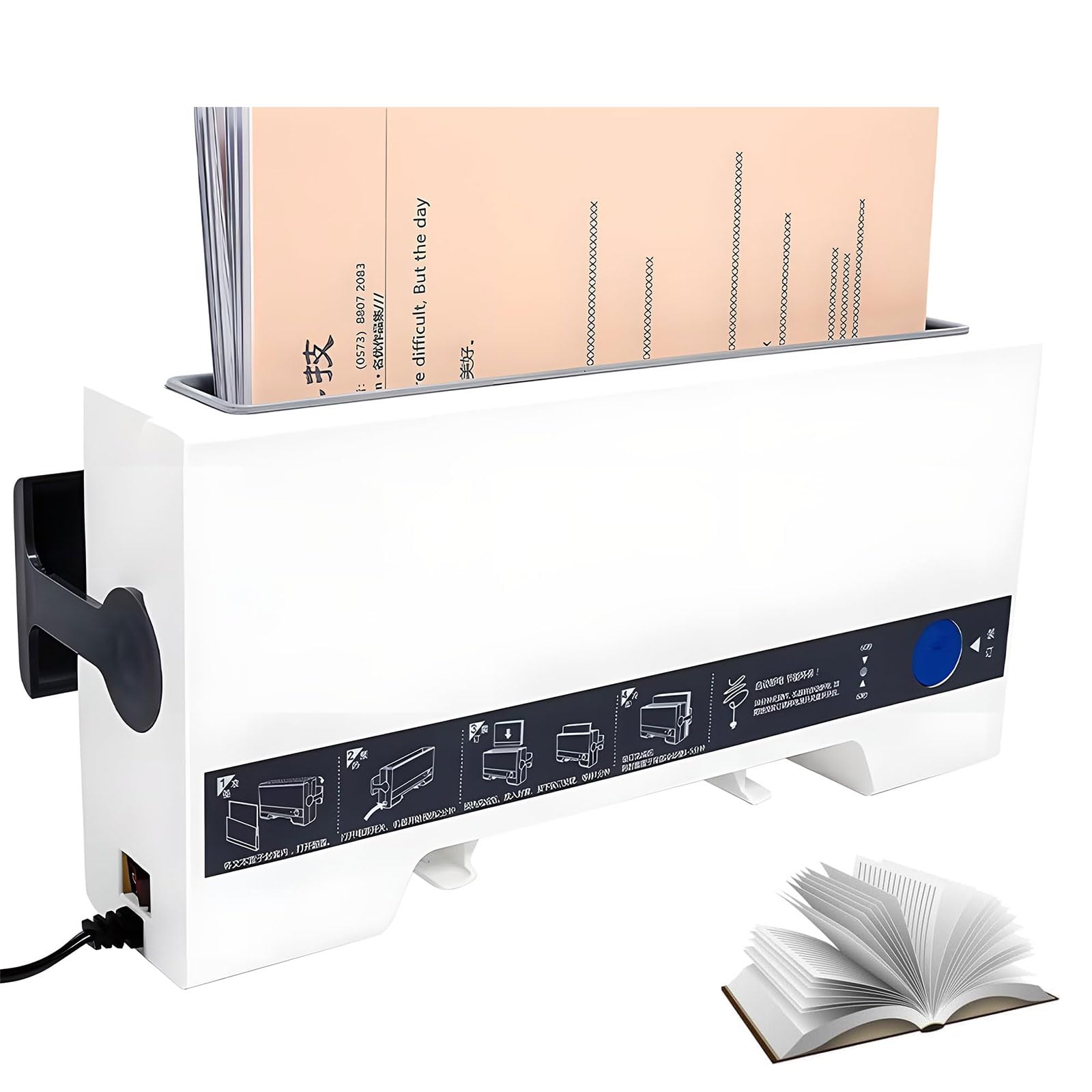 Rilegatrice termica, legante elettrico fino a 280 fogli, kit per rilegatura a caldo per relazioni, proposte, gare d'appalto, facile da usare, durevole ed efficiente