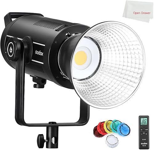 Godox SL-150W - Lámpara LED para estudio fotográfico, 150 W, 5600 K, 16 canales, con soporte Bowens