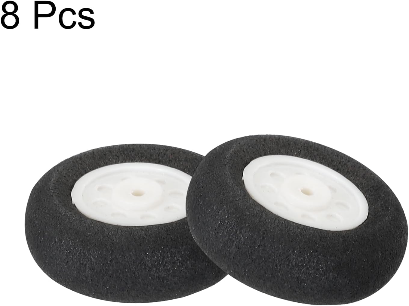 MECCANIXITY RC Airplane Wheels 25mm/0.98" Dia RC Airplane Aircraft Sponge Wheels RC Aircraft Foam Wheel Replacement for DIY RC Model Plane Aircraft RC Helicopter Pack of 8