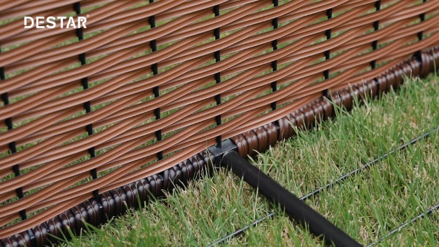 DEStar Heavy Duty PE Rattan Wicker Pet Dog Cage Crate Indoor Outdoor Puppy House Shelter with Removable Tray and UV… - Image 8