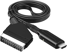 Sporgo SCART zu HDMI Adapter - All in One Konverter, Video Audio Wandler für 1080p/720p Mit Kabel - Kompatibel Mit HDTV, STB, VHS, Xbox, PS3, Sky, DVD, Blu-ray