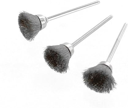 Rotacraft Steel Cup Brushes, Pack of 3, Silver