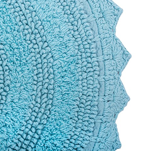 image for DII Ultra Soft Spa Cotton Crochet Oval Bath Mat or Rug Place in Front 