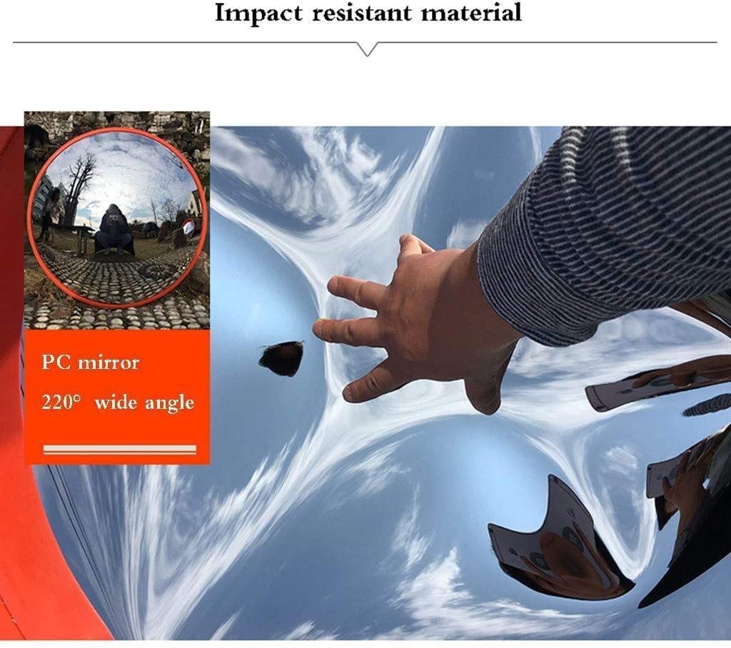 Wypukłe Mirror Security 30 CM PC Lusterko Traffic Małe Szerokokątne Mirror Bezpieczeństwo HD Szeroki Kąt ABS Plastikowy Lusterko obserwacyjne Lustro drogowe(Outdoor Installation)