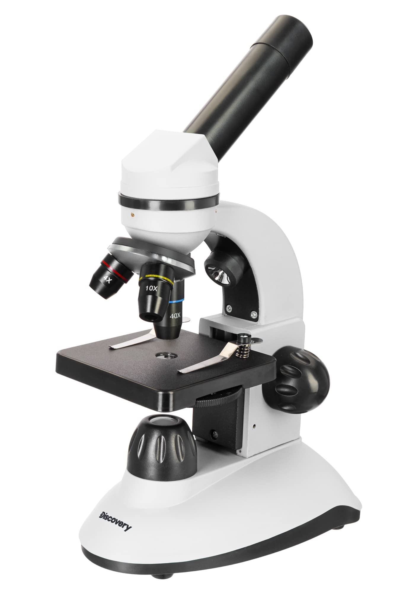 Discovery Nano Polar mikroskop edukacyjny dla dzieci i początkujących, z kolorową książką w języku angielskim, biały