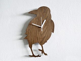 Crow Corvus - Wooden Wall Clock