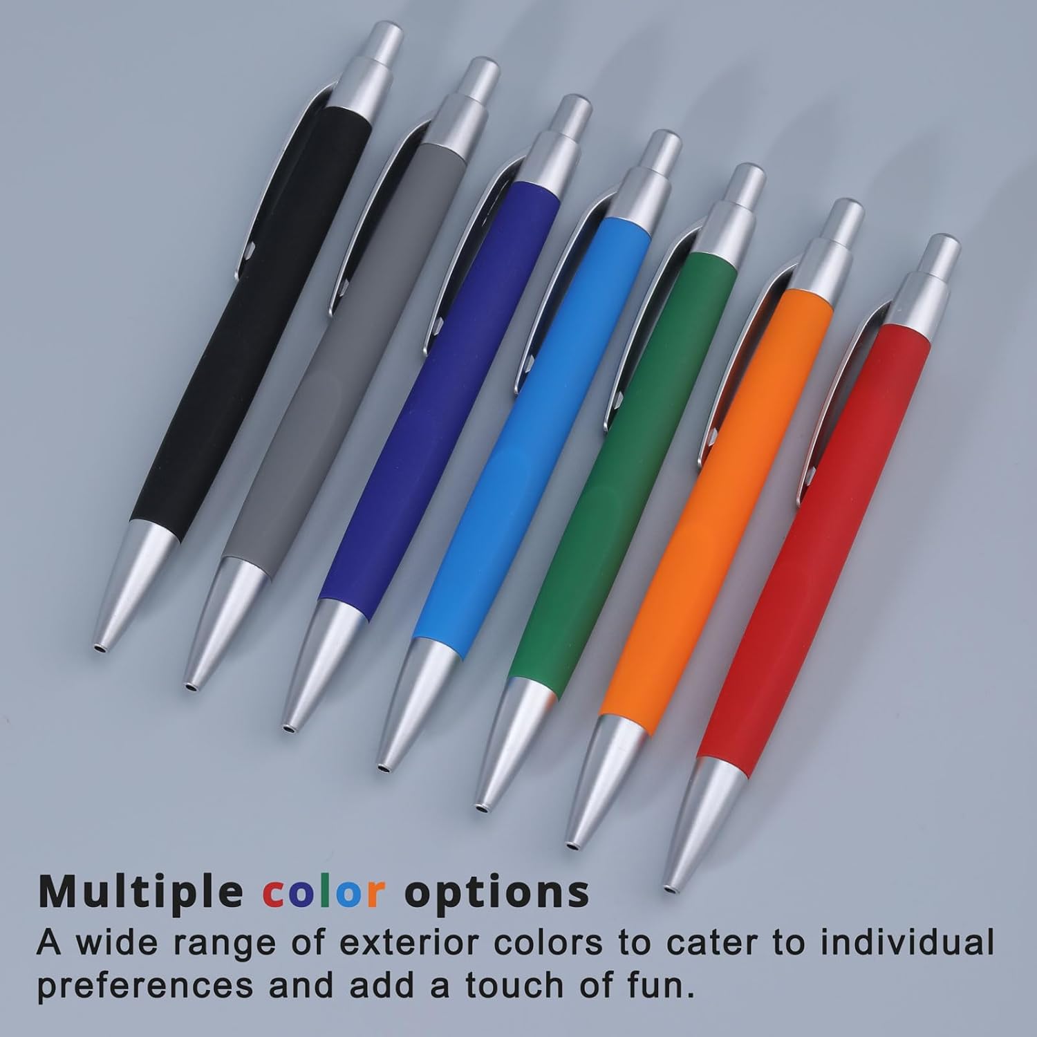 Personalized Ballpoint Pens with Custom Logo or Text, Click Action, Black Ink, Multicolor 200 Pack Bulk for Businesses, Parties, and Events (Multicolor, 1 count(pack of 200))