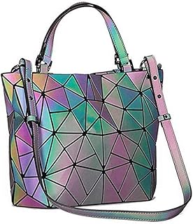Geometric Luminous Purses and Handbags Shard Lattice Eco-Friendly Artifi...