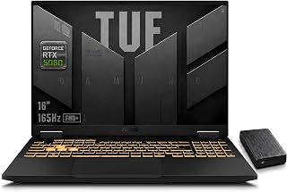 ASUS TUF F16 (2025) Portátil para juegos, pantalla FHD+ de 16 pulgadas, 165 Hz FHD+, 115 W Max TGP RTX 5060, Intel Core i7-14650HX, DDR5 de 16 GB, SSD de 1 TB, refrigeración inteligente, Win11 Home